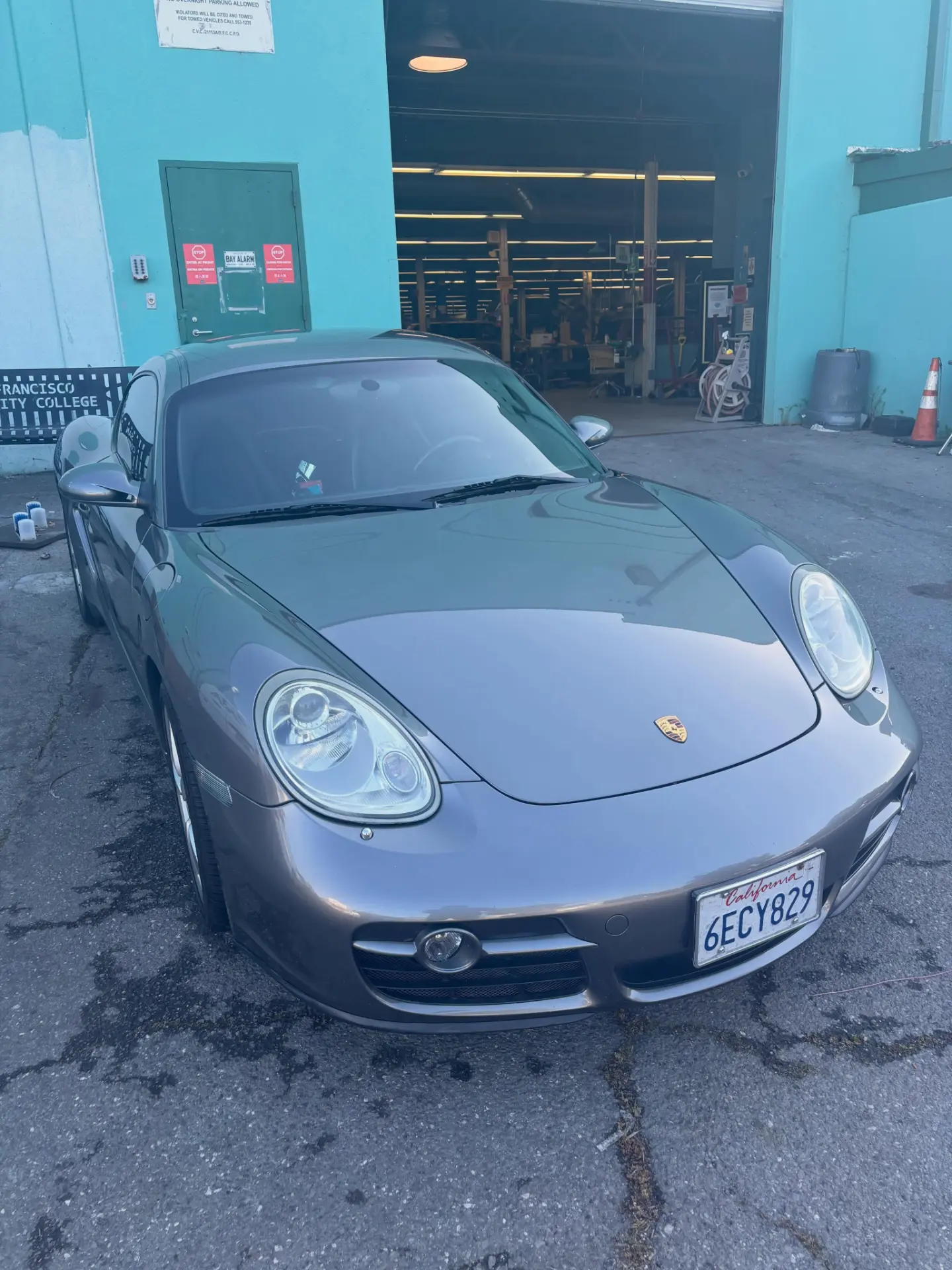 Freshly detailed Porsche Cayman after a WMD Detailing full detail in San Francisco